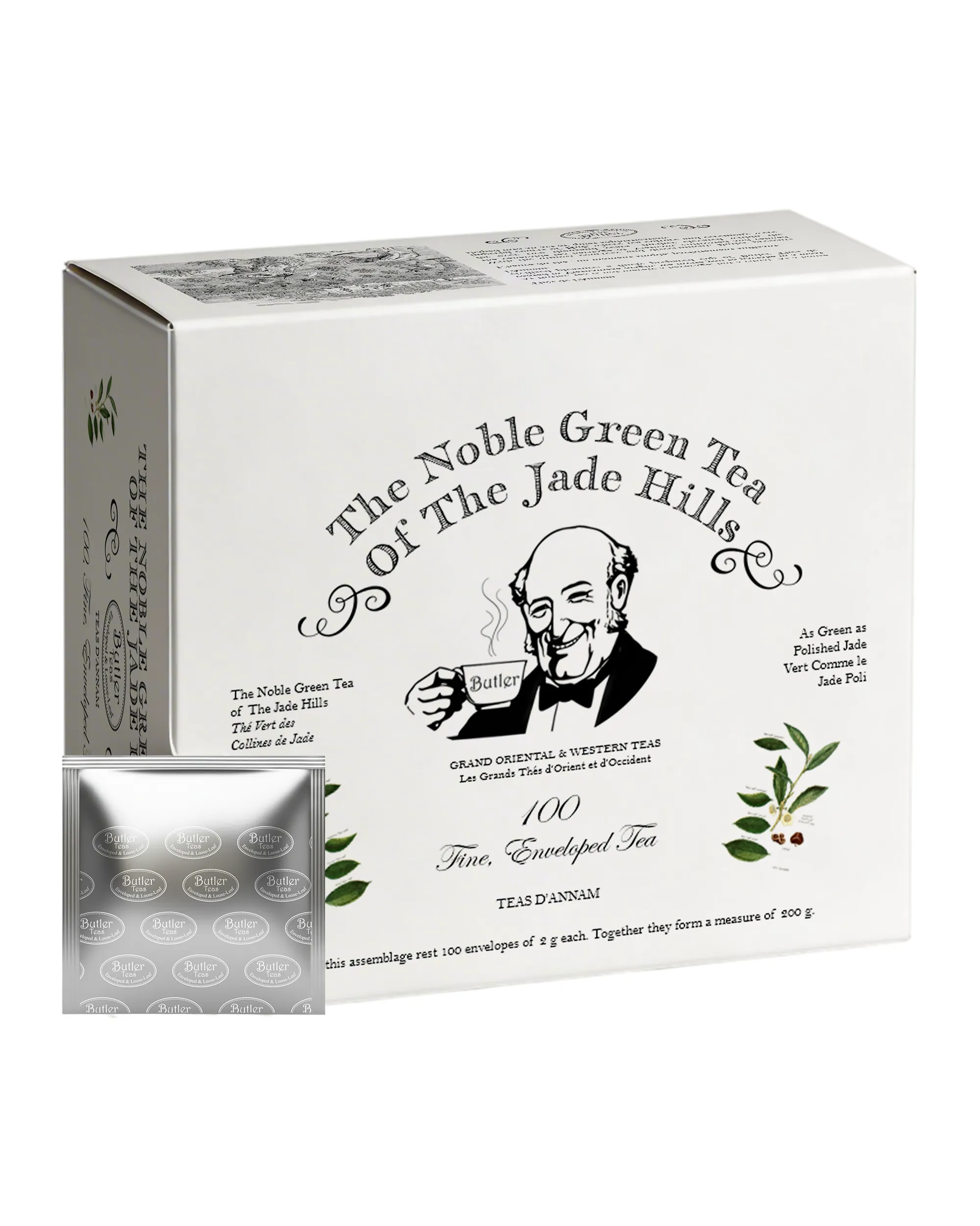 Trà Xanh Việt Nam The Noble Green Tea of the Jade Hills - 100 Gói Trà